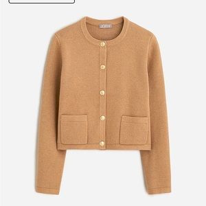 Emilie patch-pocket sweater lady jacket